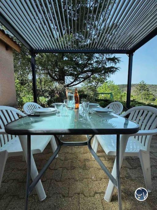 Ferienwohnung St-Germain - Les Terrasses De L'Ardeche - Piscine Salavas Exterior foto